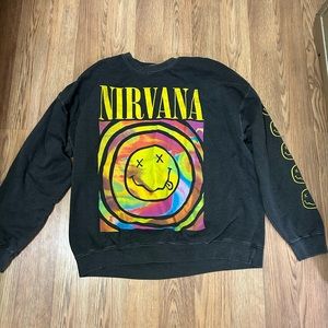 Black Urban Outfiters Nirvana Sweatshirt, Size Small/ Medium